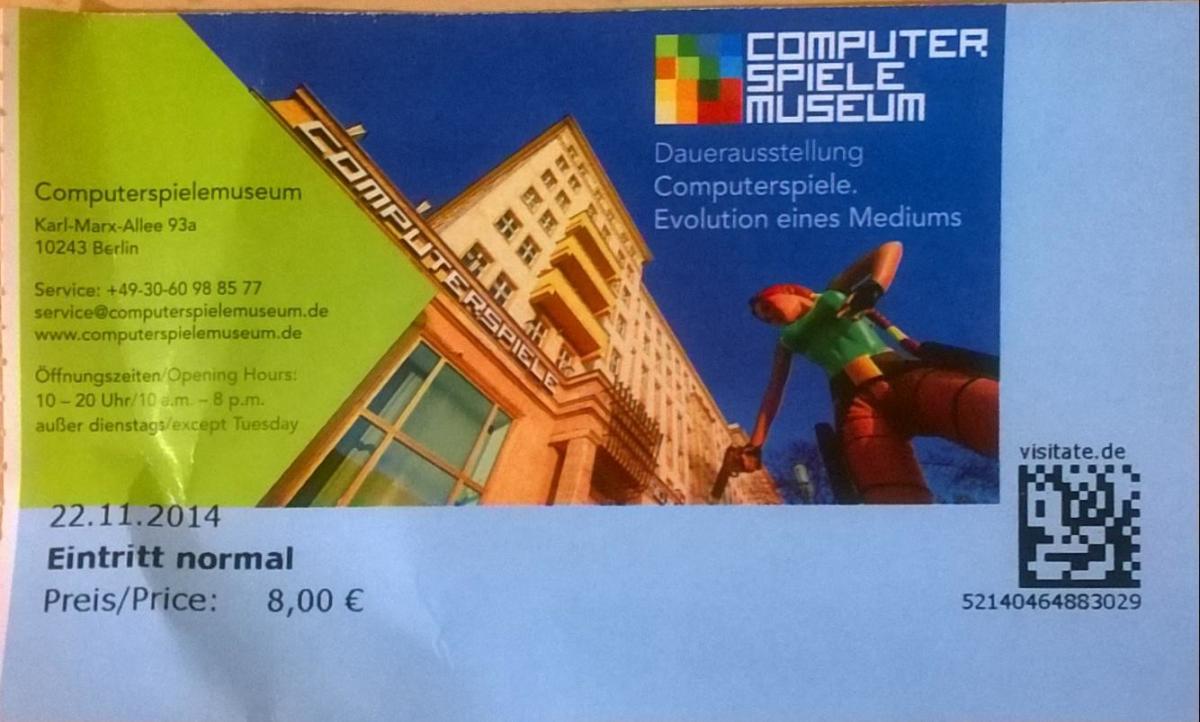 Eintrittskarte Computermuseum