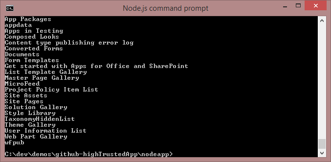 Result: A list of lists