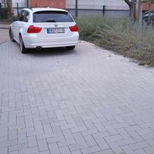 Selbst an Parkplätze in der Not wurde gedacht.